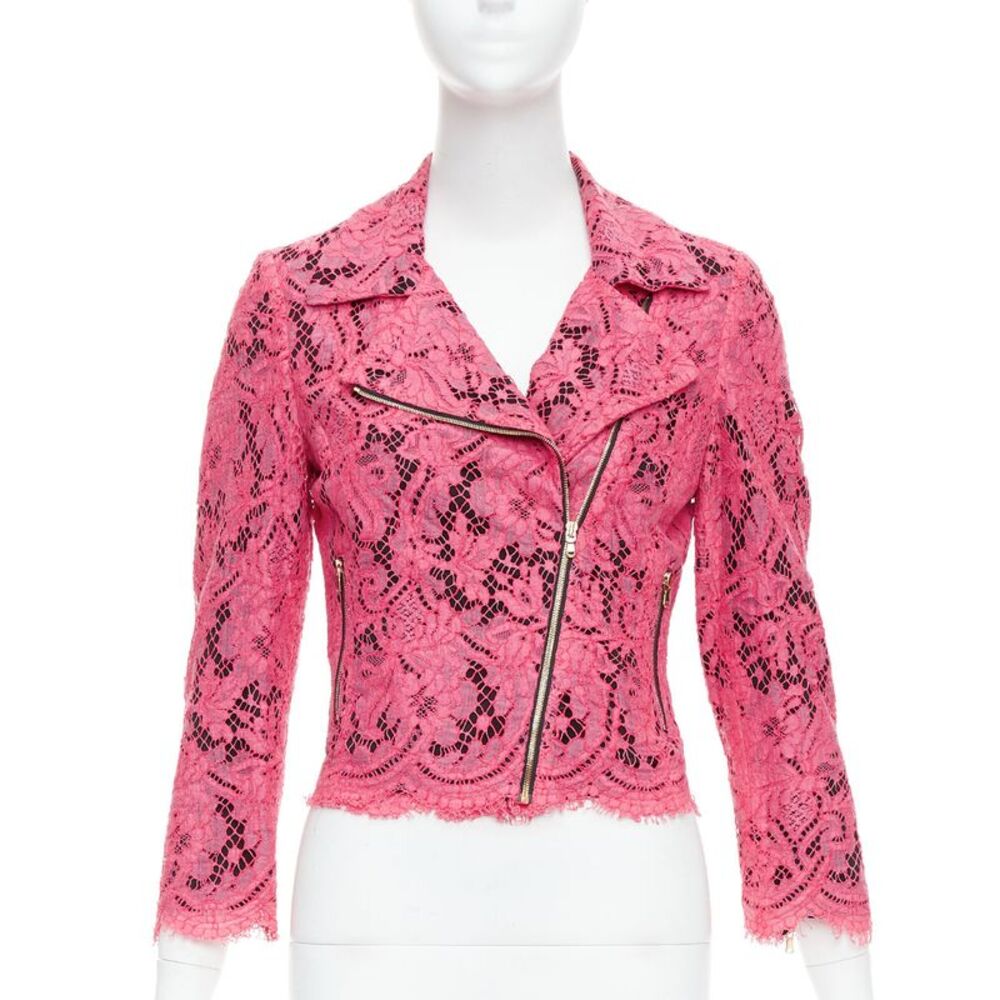 Msgm Cotton Blend Lace Jacket